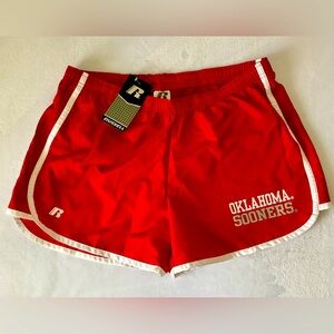 Oklahoma “Sooners” Official Team Women’s Athletic Shorts NWT Size Large